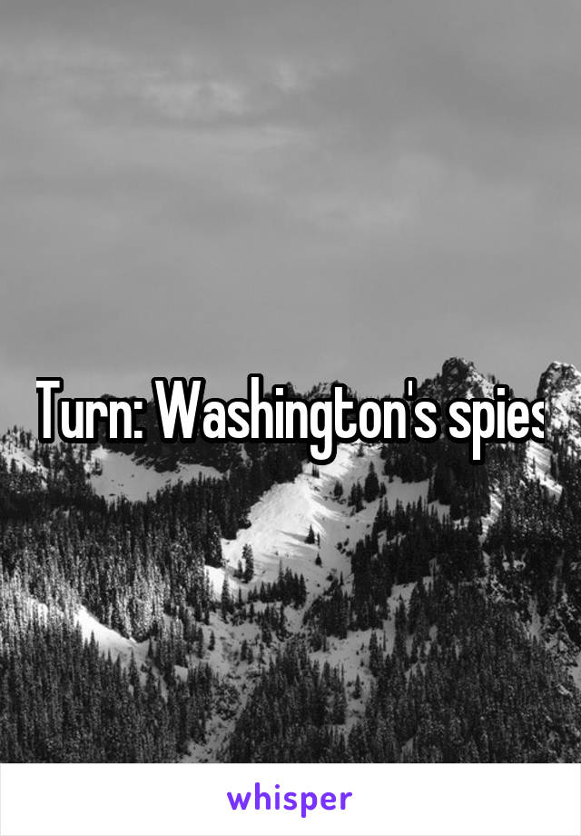 Turn: Washington's spies