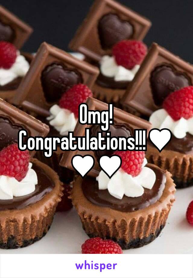 Omg! Congratulations!!!♥♥♥