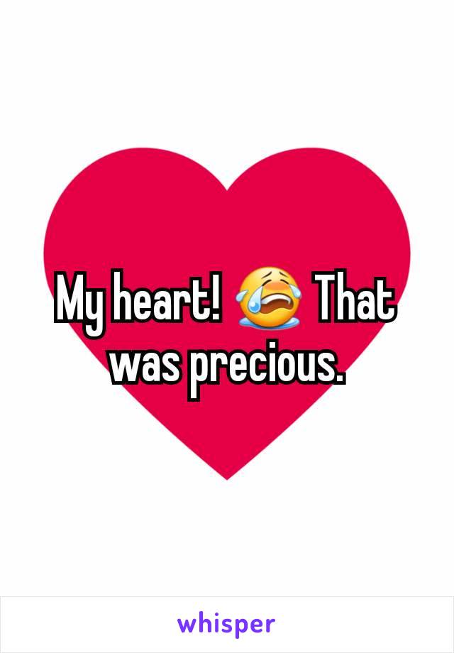 My heart! 😭 That was precious.