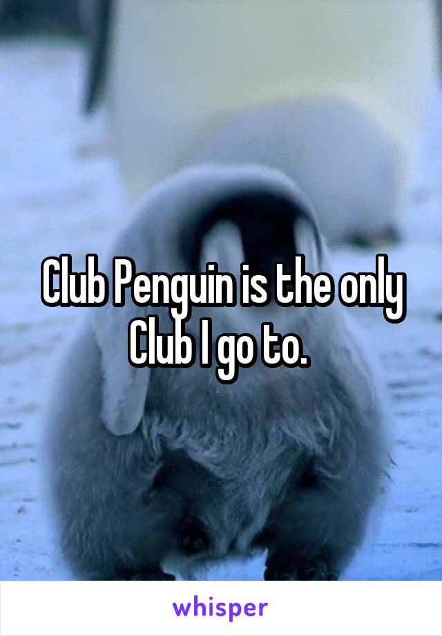 Club Penguin is the only Club I go to. 
