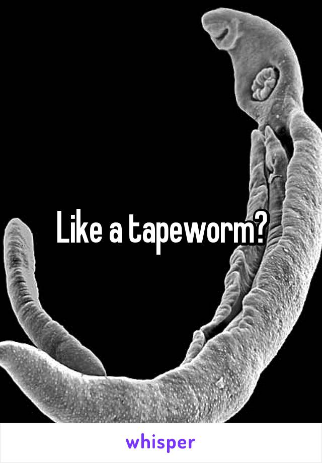 Like a tapeworm?