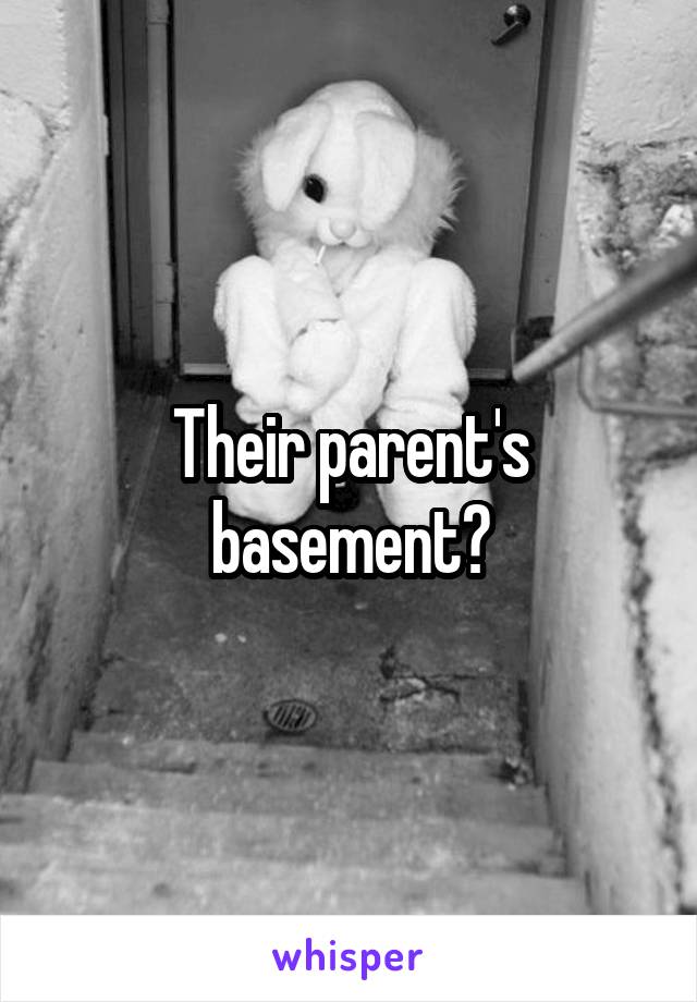 Their parent's basement?