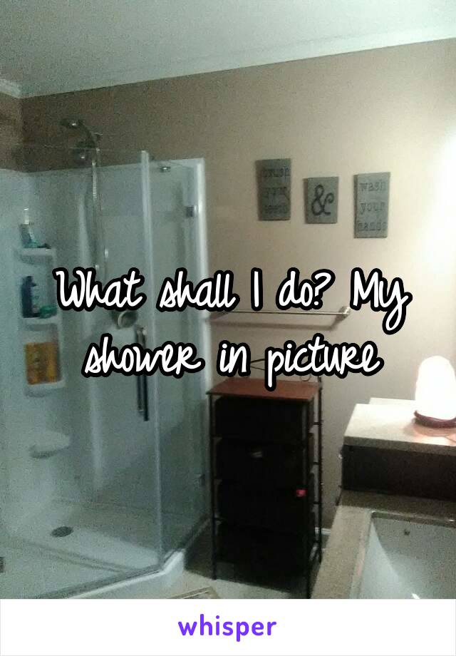 What shall I do? My shower in picture