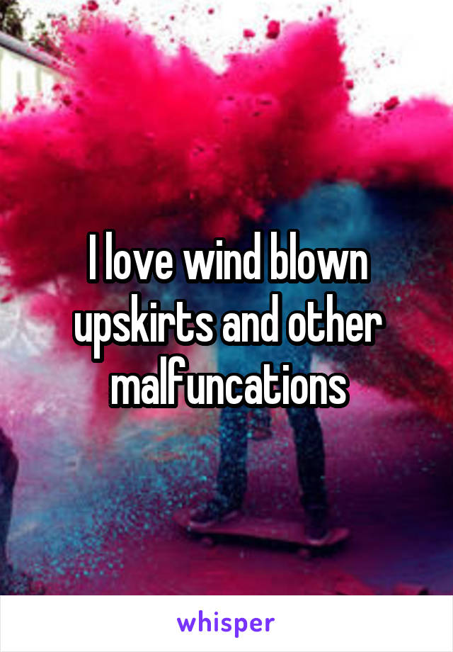 I love wind blown upskirts and other malfuncations