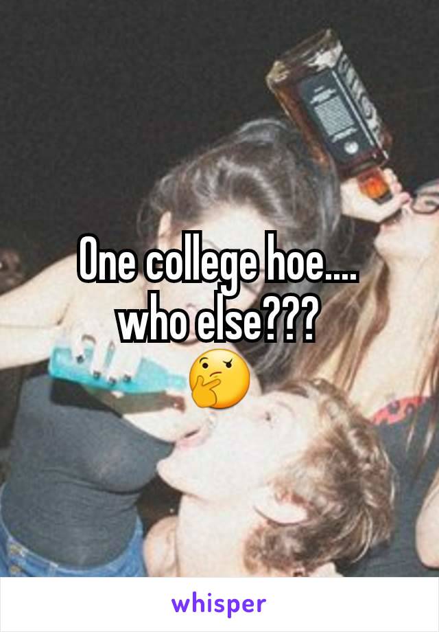 One college hoe....
who else???
🤔