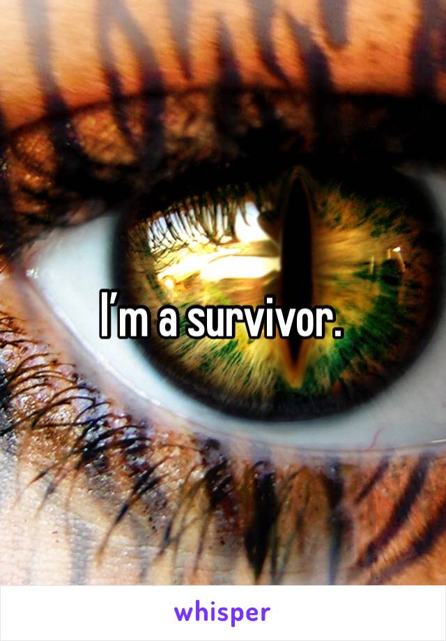 I’m a survivor.