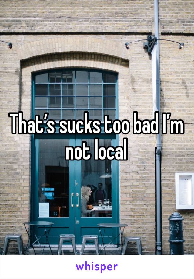 That’s sucks too bad I’m not local