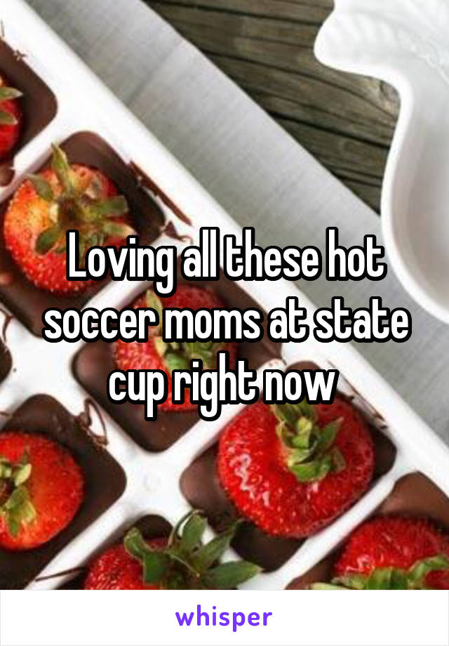 Loving all these hot soccer moms at state cup right now 