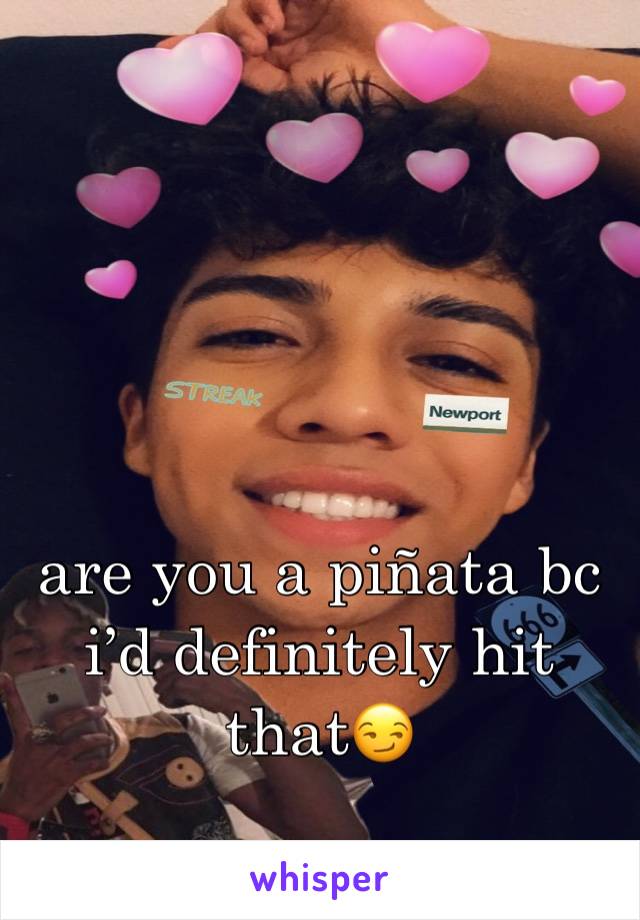 are you a piÃ±ata bc iâ€™d definitely hit thatðŸ˜�