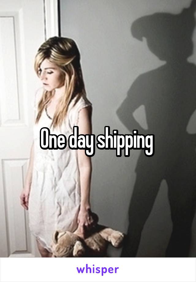 One day shipping 