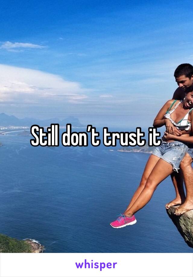 Still don’t trust it