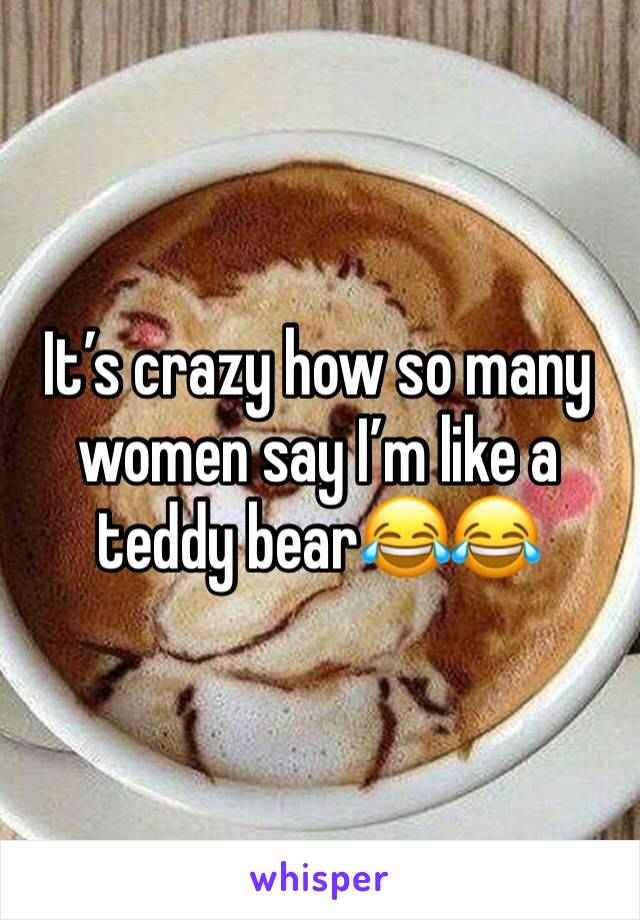 Itâ€™s crazy how so many women say Iâ€™m like a teddy bearðŸ˜‚ðŸ˜‚