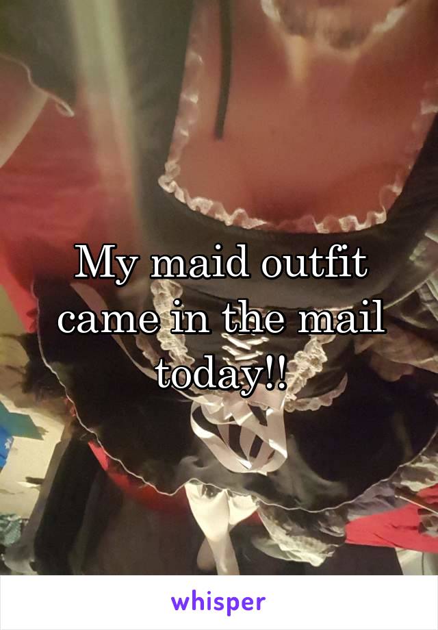 My maid outfit came in the mail today!!