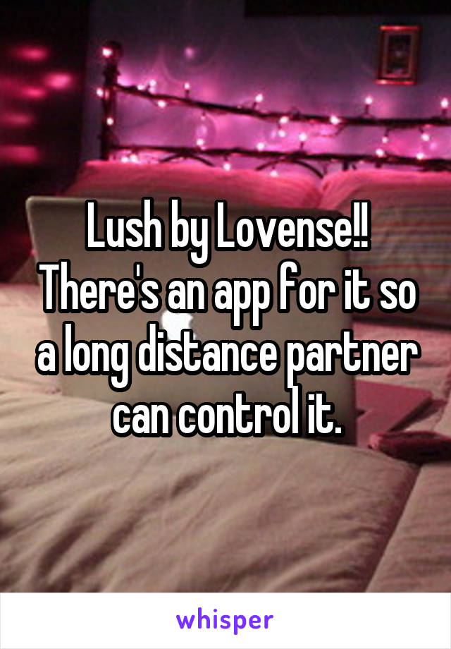 Lush by Lovense!! There's an app for it so a long distance partner can control it.