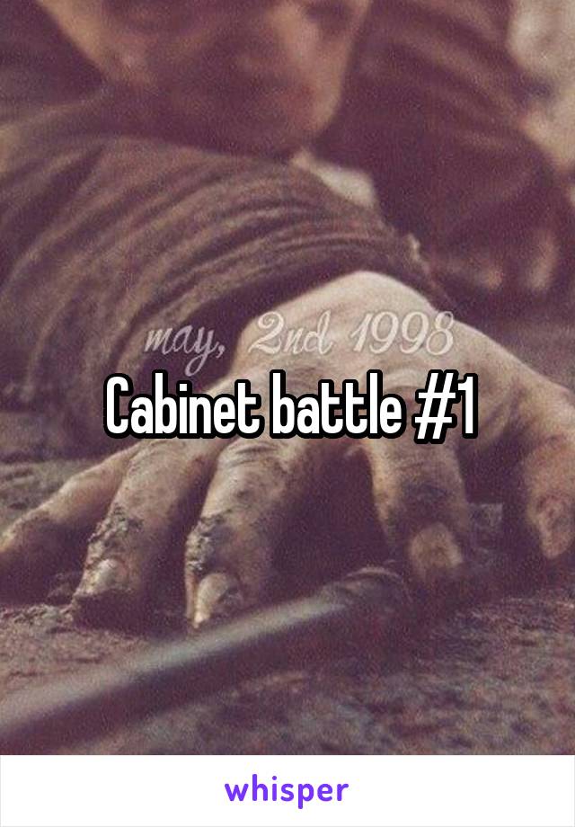 Cabinet battle #1