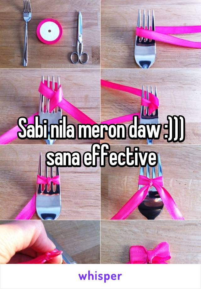 Sabi nila meron daw :))) sana effective