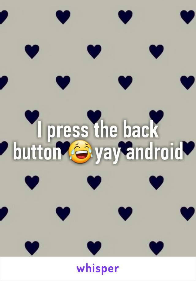 I press the back button 😂yay android