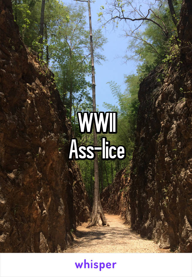 WWII
Ass-lice
