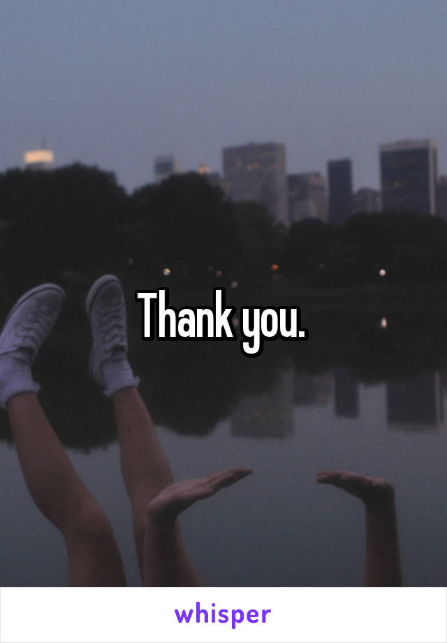 Thank you. 