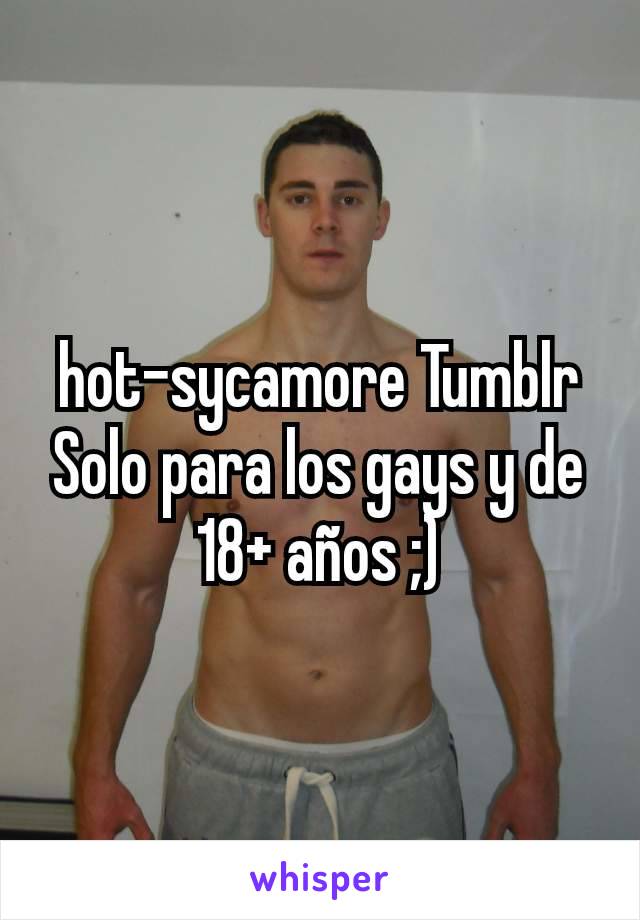 hot-sycamore Tumblr Solo para los gays y de 18+ años ;)