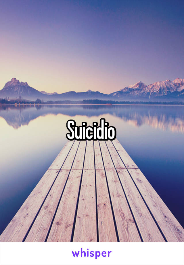 Suicidio 