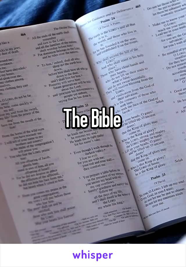 The Bible 
