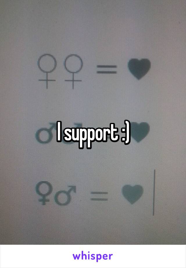 I support :)