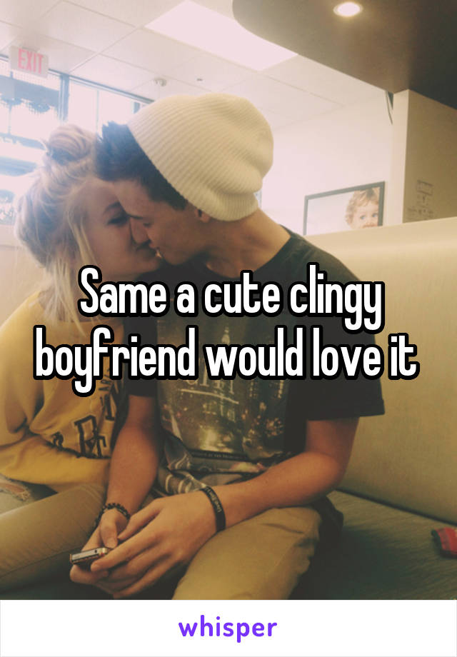 Same a cute clingy boyfriend would love it 