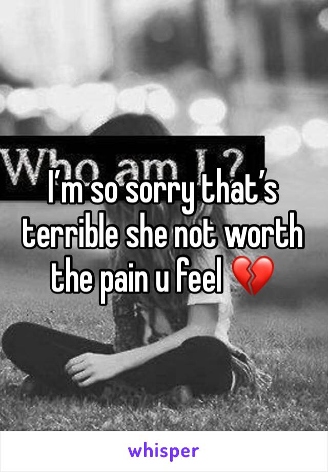 I’m so sorry that’s terrible she not worth the pain u feel 💔