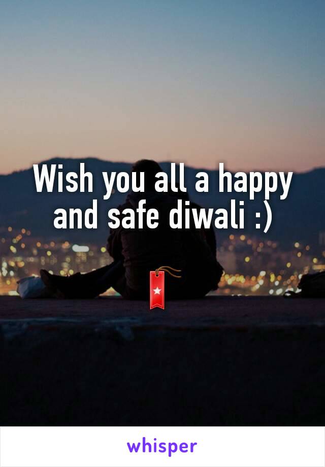 Wish you all a happy and safe diwali :)

🔖