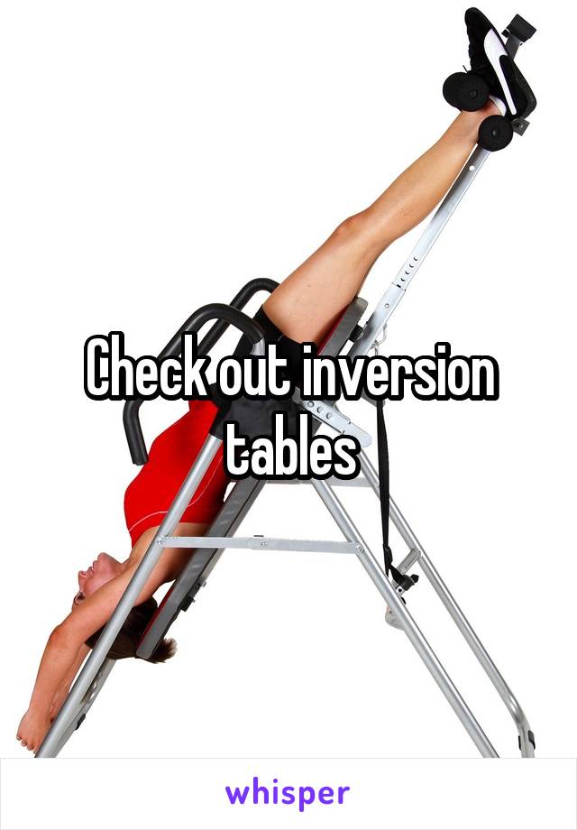 Check out inversion tables