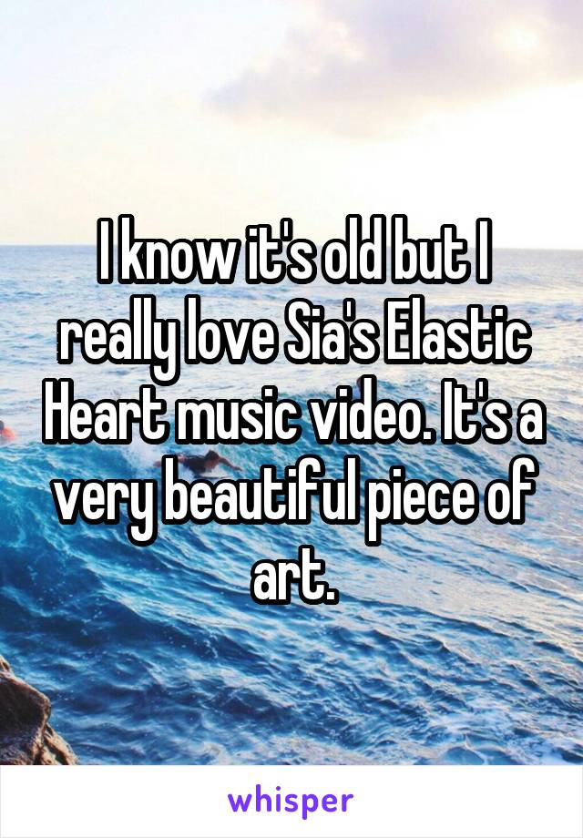 I know it's old but I really love Sia's Elastic Heart music video. It's a very beautiful piece of art.