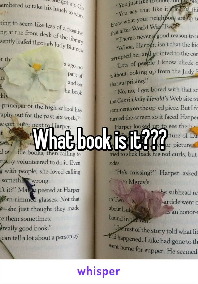 What book is it???