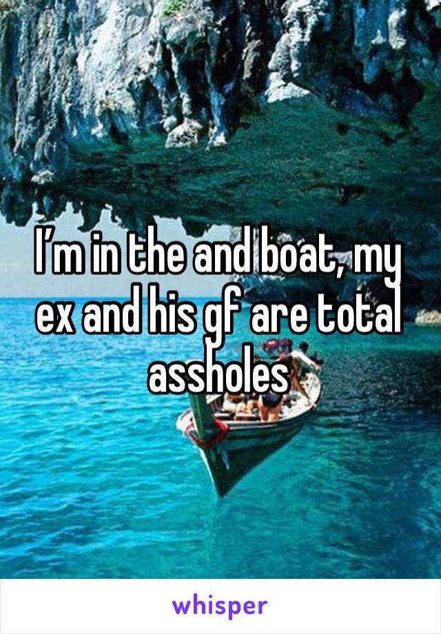I’m in the and boat, my ex and his gf are total assholes