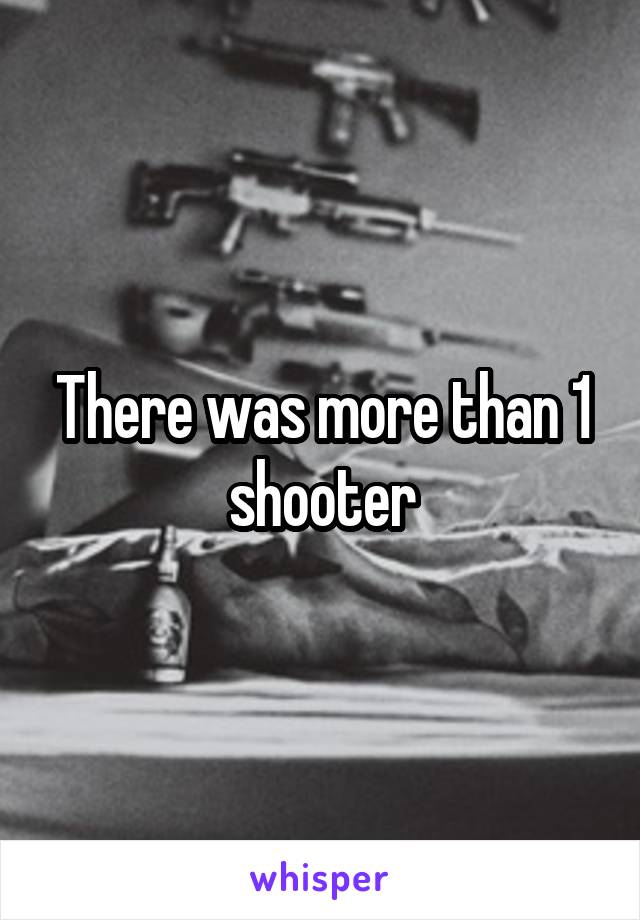 There was more than 1 shooter