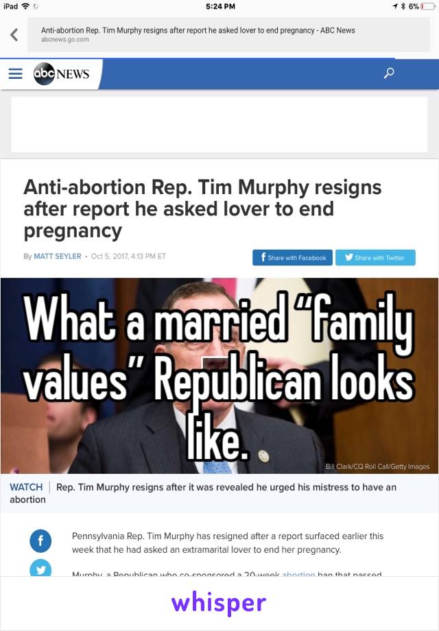 What a married “family values” Republican looks like.