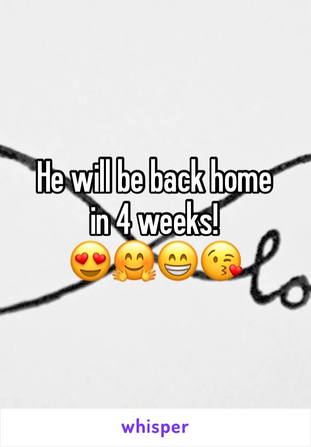 He will be back home
in 4 weeks!
😍🤗😁😘
