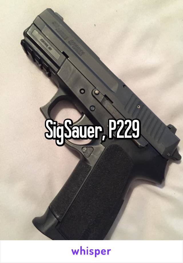 SigSauer, P229