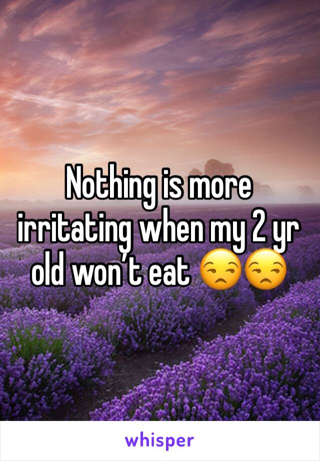 Nothing is more irritating when my 2 yr old won’t eat 😒😒
