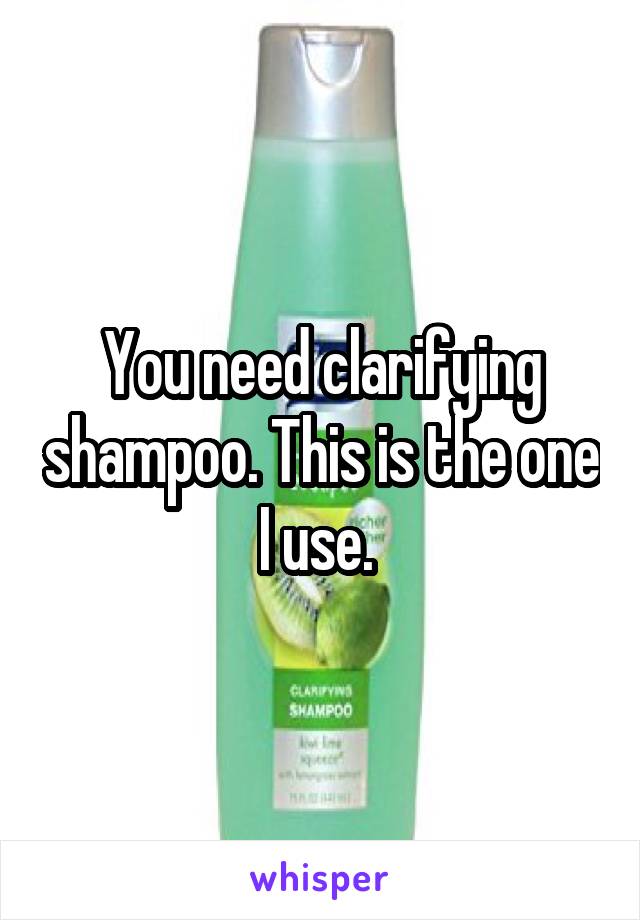 You need clarifying shampoo. This is the one I use. 