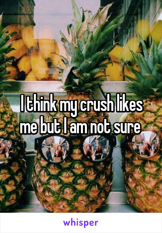 I think my crush likes me but I am not sure 