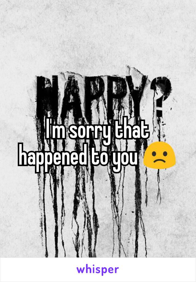 I'm sorry that happened to you 🙁