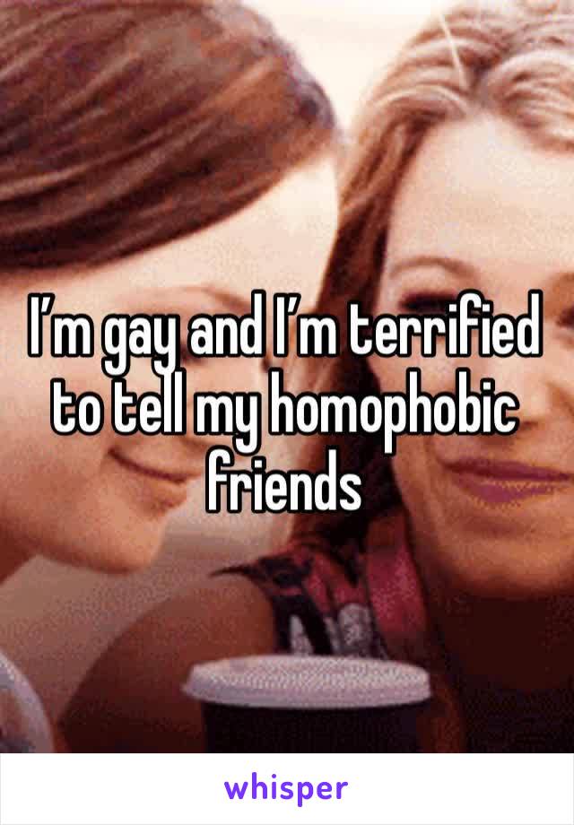 I’m gay and I’m terrified to tell my homophobic friends 