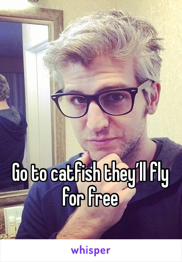 Go to catfish they’ll fly for free 