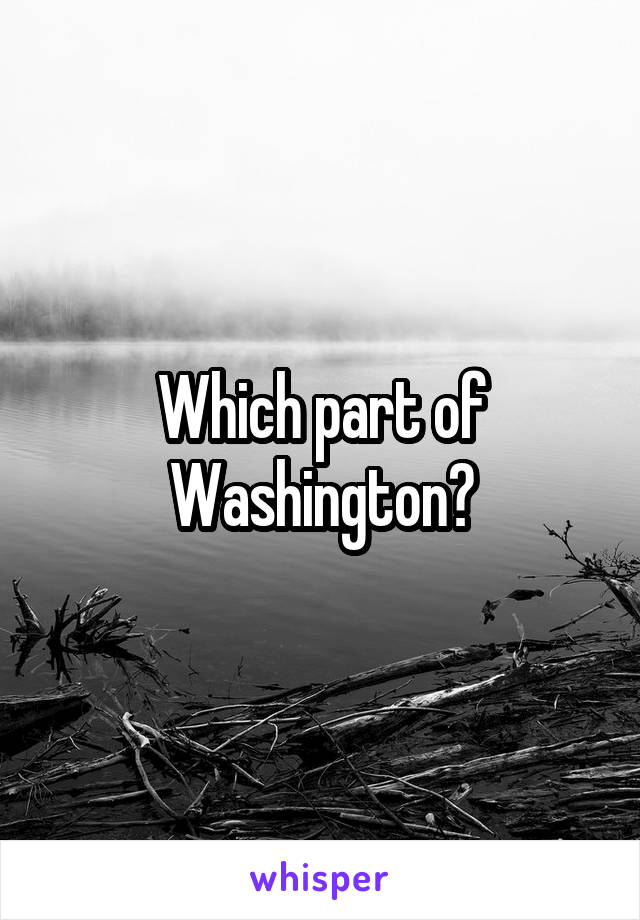 Which part of Washington?