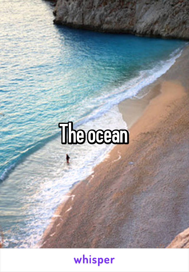 The ocean 
