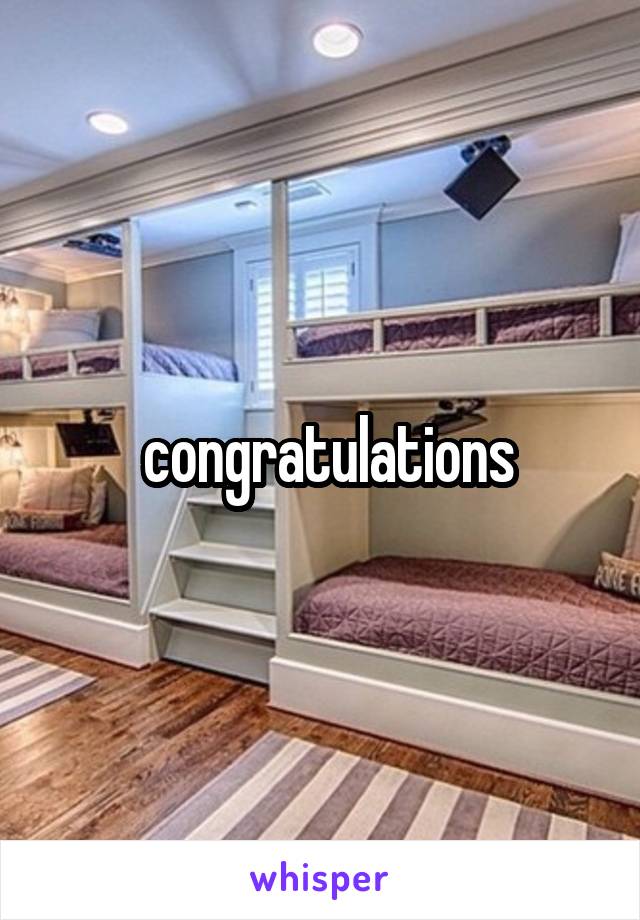  congratulations