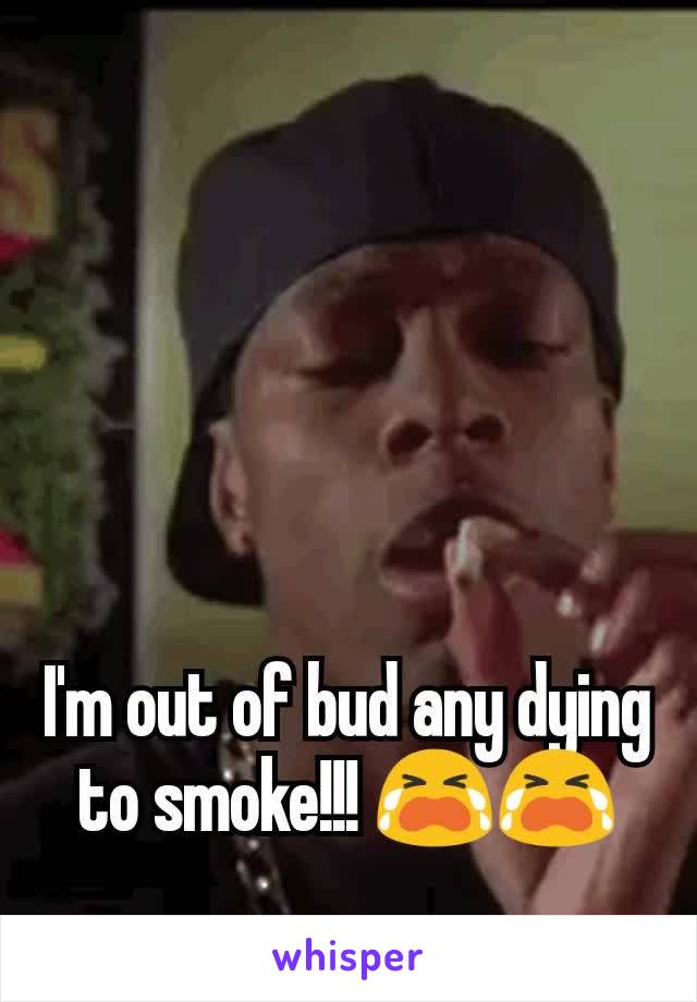 I'm out of bud any dying to smoke!!! 😭😭