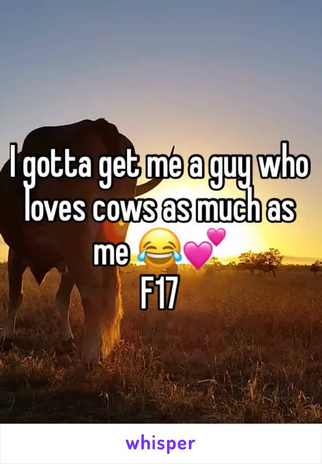 I gotta get me a guy who loves cows as much as me 😂💕
F17