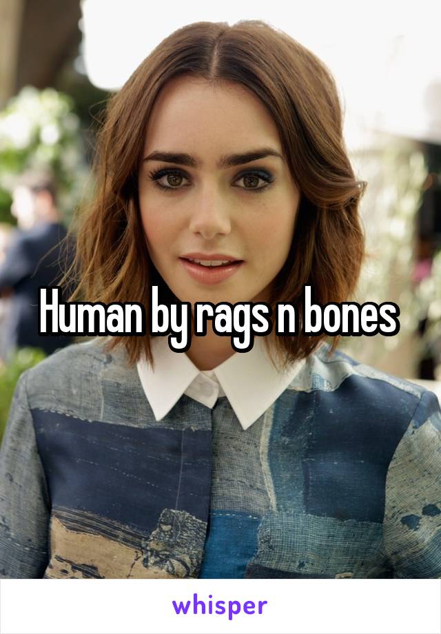 Human by rags n bones 
